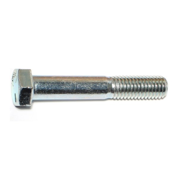 Midwest Fastener Grade 5, 1/2"-13 Hex Head Cap Screw, Zinc Plated Steel, 3 in L, 25 PK 51925